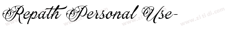 Repath Personal Use字体转换